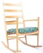 DANISH ROCKING CHAIR BY NIELS EILERSEN WITH EMMA SHIPLEY FABRIC