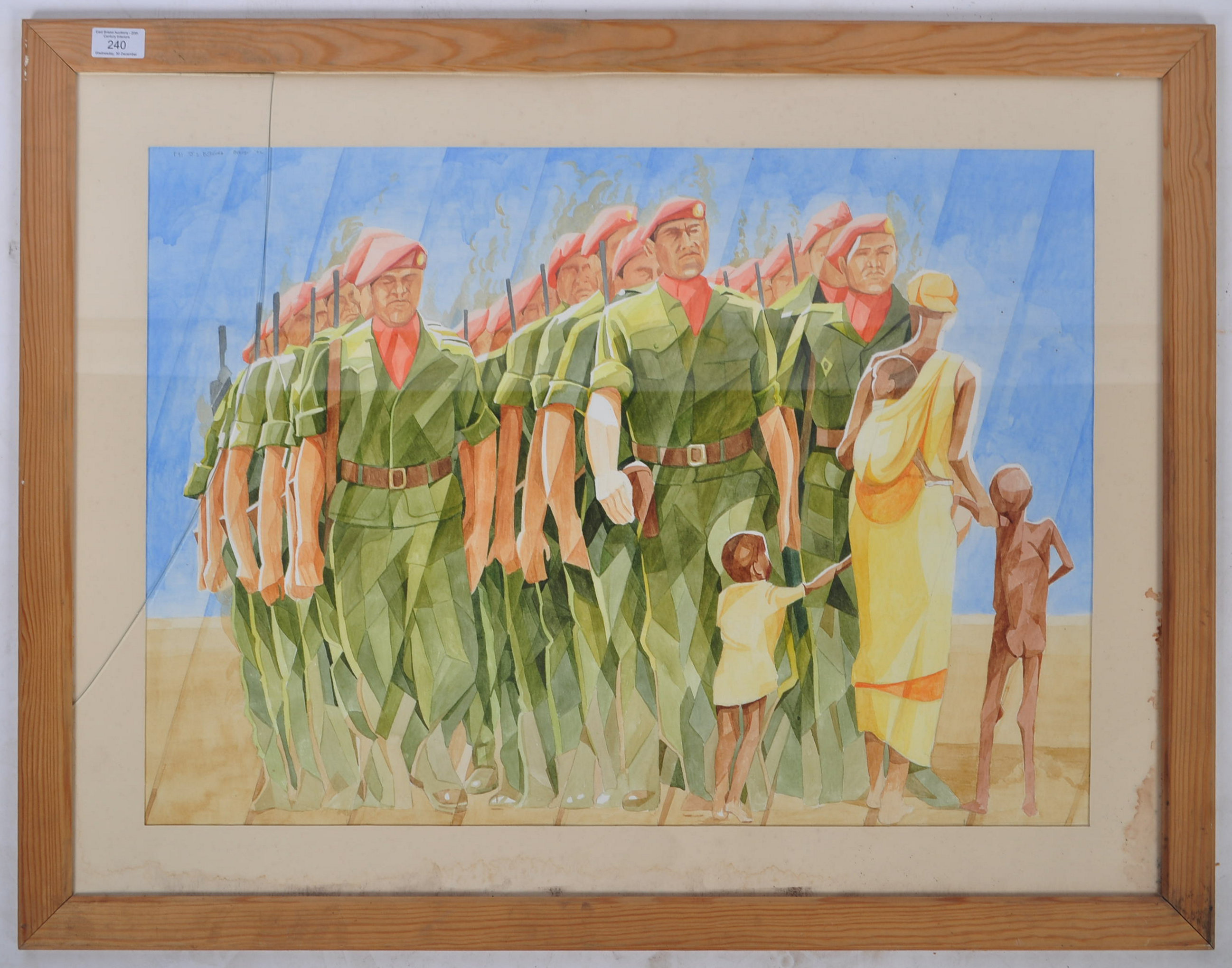 JS BEDFORD - ONWARD CHRISTIAN SOLDIERS - WATERCOLOUR PAINTING