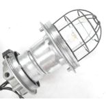 INDUSTRIAL ENGLISH HEAVY POLISHED METAL BULKHEAD LAMP LIGHT