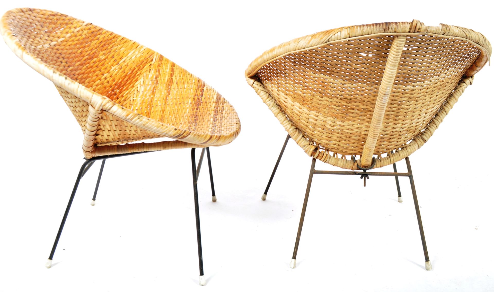 RETRO VINTAGE WICKER ATOMIC SATELLITE CHAIRS - Bild 5 aus 5