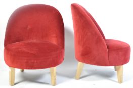 PAIR OF CONTEMPORARY ART DECO STYLE CHAIRS