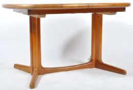 EDWARD VALENTINSEN 1960'S TEAK WOOD EXTENDING DINING TABLE