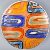 POOLE STUDIO 1960'S ABSTRACT VIBRANT PLATE