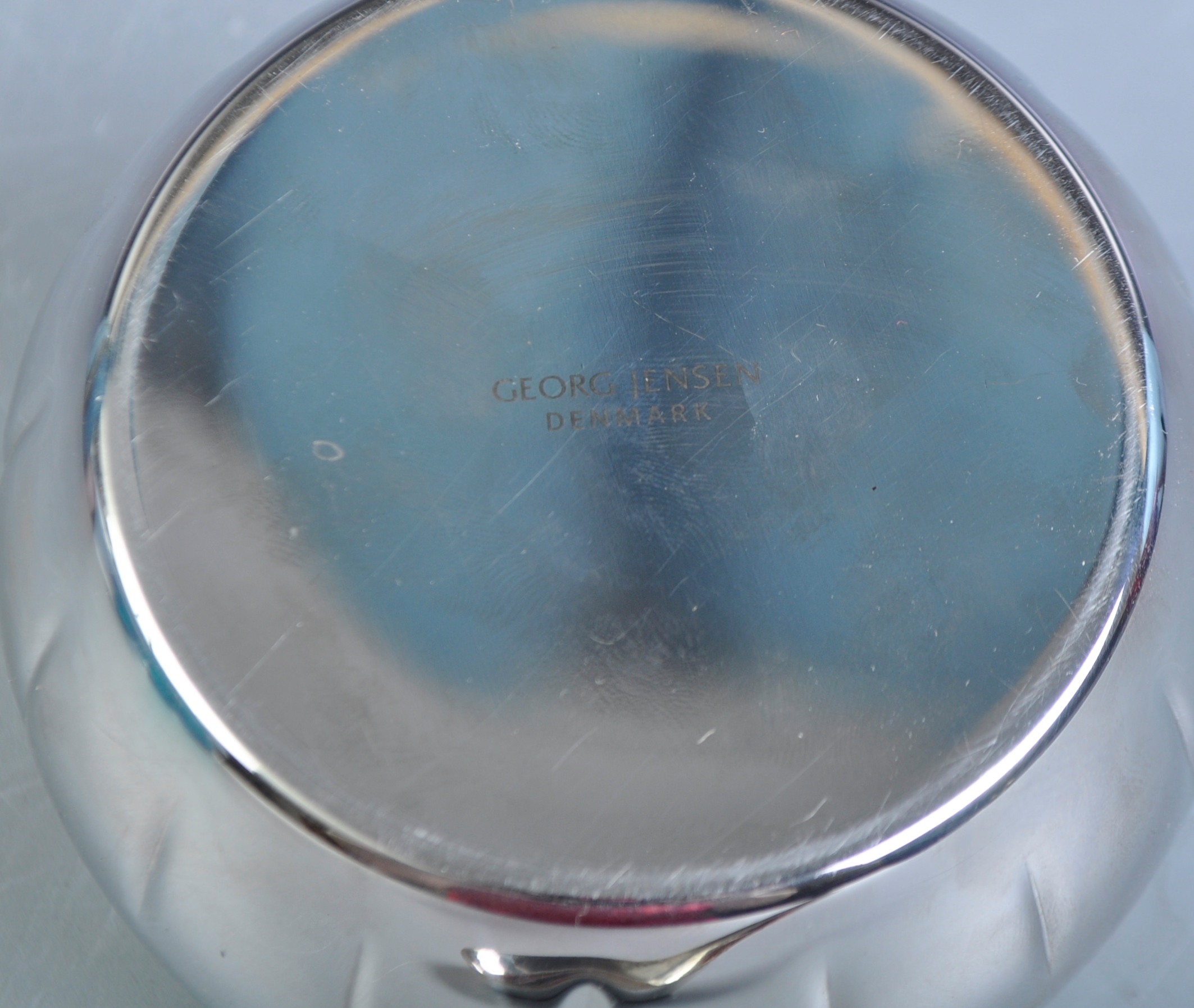 GEORG JENSEN DANISH SILVER PLATED SUGAR BOWL - Image 5 of 7