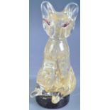 MURANO GLASS FIGURE OF A CAT BY ARCHIMEDE SEGUSO