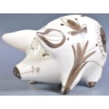 WEMYSS POTTERY 1960'S PAINTED PIG FIGURE