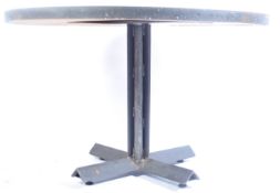 LARGE CONTEMPORARY INDUSTRIAL METAL FRAMED TABLE