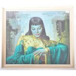 VLADIMIR TRETCHIKOFF - LADY FROM ORIENT MID CENTURY PRINT