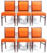GORDON RUSSELL MATCHING SET OF SIX MID CENTURY DINING CHAIRS