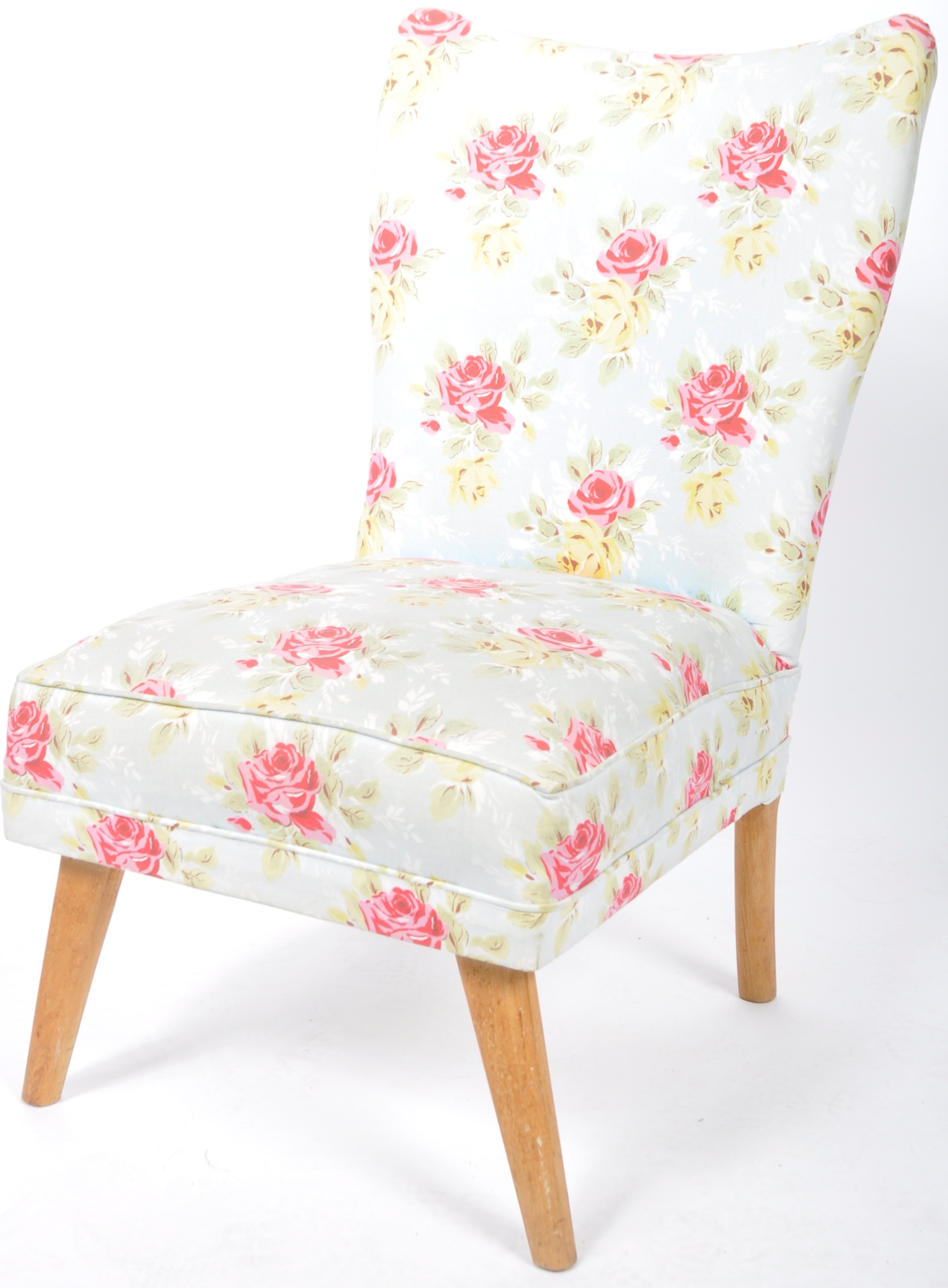 RETRO HOWARD KEITH MANNER LOW COCKTAIL CHAIR IN CATH KIDSTON UPHOLSTERY - Image 4 of 7