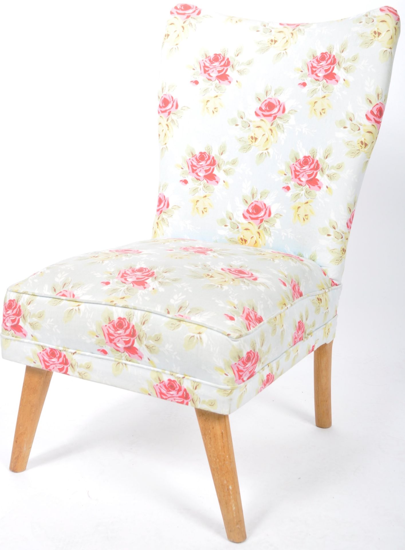 RETRO HOWARD KEITH MANNER LOW COCKTAIL CHAIR IN CATH KIDSTON UPHOLSTERY - Image 4 of 7