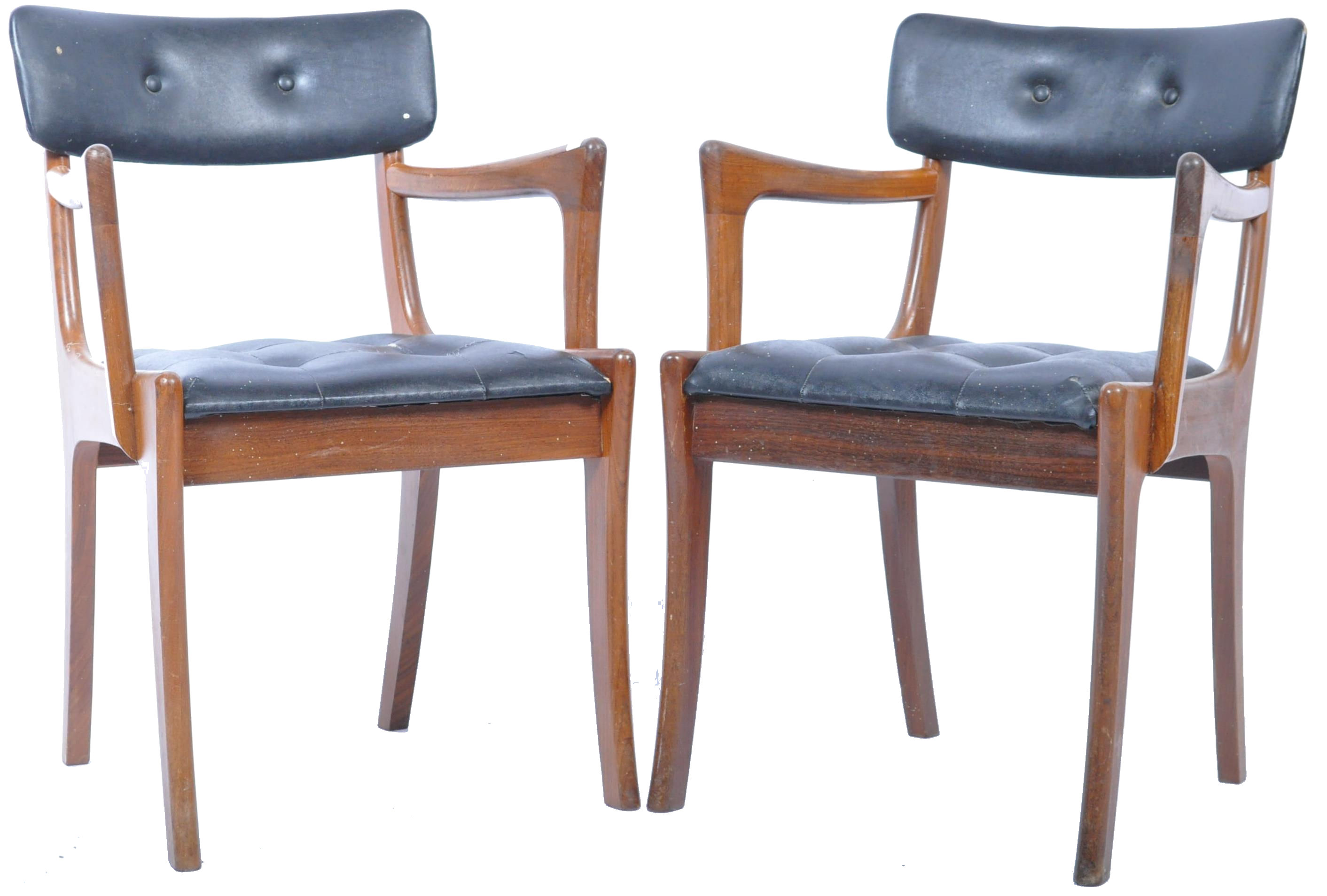 PETER HAYWARD - VANSON - PAIR OF RETRO DANISH INSPIRED ARMCHAIRS