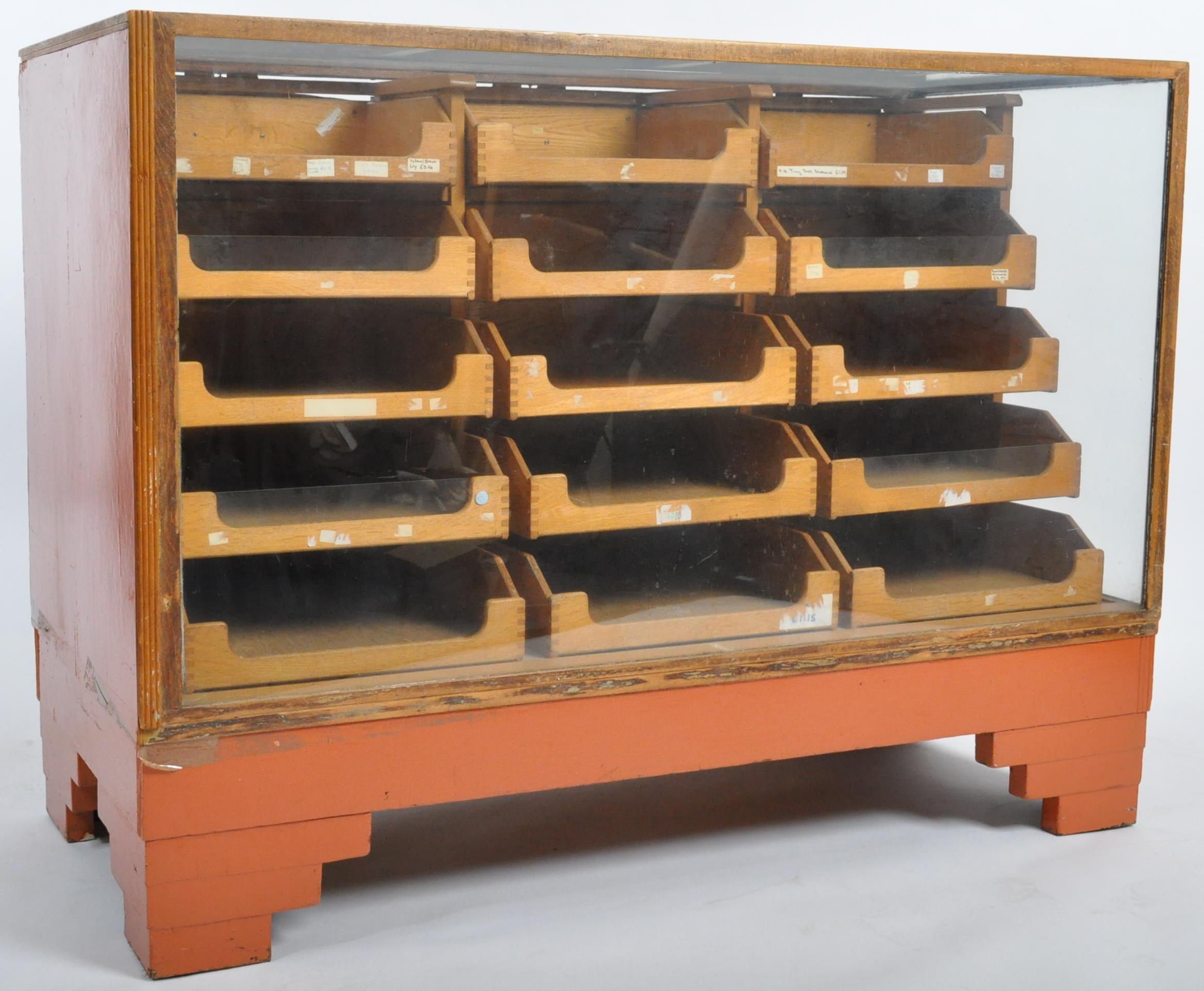 ART DECO HABERDASHERY SHOP DISPLAY MULTI DRAWER COUNTER