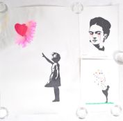 LARGE COLLECTION OF ROBERT DRIESSEN BANKSY ARTWORK