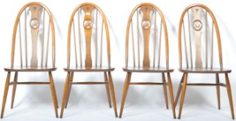 LUCIAN ERCOLANI - ERCOL - WINDSOR SWAN SET OF DINING CHAIRS