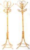 PAIR OF FRANCO ALBINI 1960'S BAMBOO COAT STAND