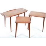 JENS HARALD QUISTGAARD FOR RICHARD NIESSEN TEAK NEST OF TABLES