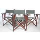 FOUR RETRO 20TH CENTURY AFRICAN SAFARI CHAIRS