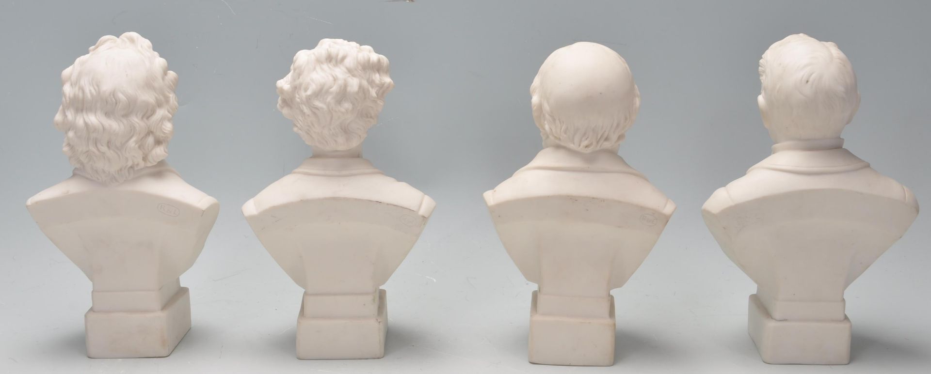 FOUR 20TH CENTURY BISQUE BUST FIGURINES - Image 2 of 5