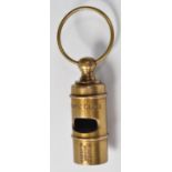 VINTAGE STYLE WHITE STAR TITANIC BRASS WHISTLE.