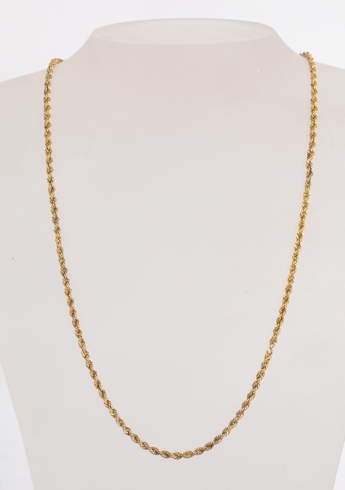 9CT GOLD ROPE TWIST CHAIN