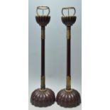 PAIR OF SUBSTANTIAL 19TH CENTURY STYLE CANDLESTICKS