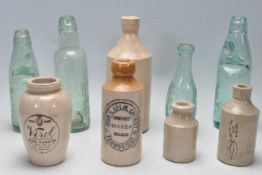 COLLECTION OF TROWBRIDGE DRINKS BOTTLES