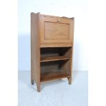 20TH CENTURY OAK DROP FRONT STUDENT BUREAU