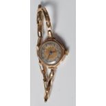 9CT GOLD LADIES COCKTAIL WATCH