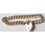 9CT GOLD ROPE LINK BRACELET