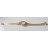 STAMPED 9CT GOLD CERTINA LADIES COCKTAIL WATCH