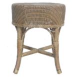 RETRO VINTAGE LATE 20TH CENTURY LLOYD LOOM WEAVE STOOL