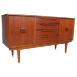 1970’S TEAK WOOD SIDEBOARD CREDENZA BY LEBUS