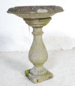 ANTIQUE STONE GARDEN BIRD BATH