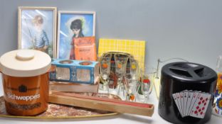 LARGE COLLECTION OF VINTAGE RETRO COCKTAIL BAR WARES