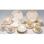 COLLECTION OF ART DECO CERAMIC WARE / PART TEASET