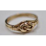 HALLMARKED 9CT GOLD KNOT RING