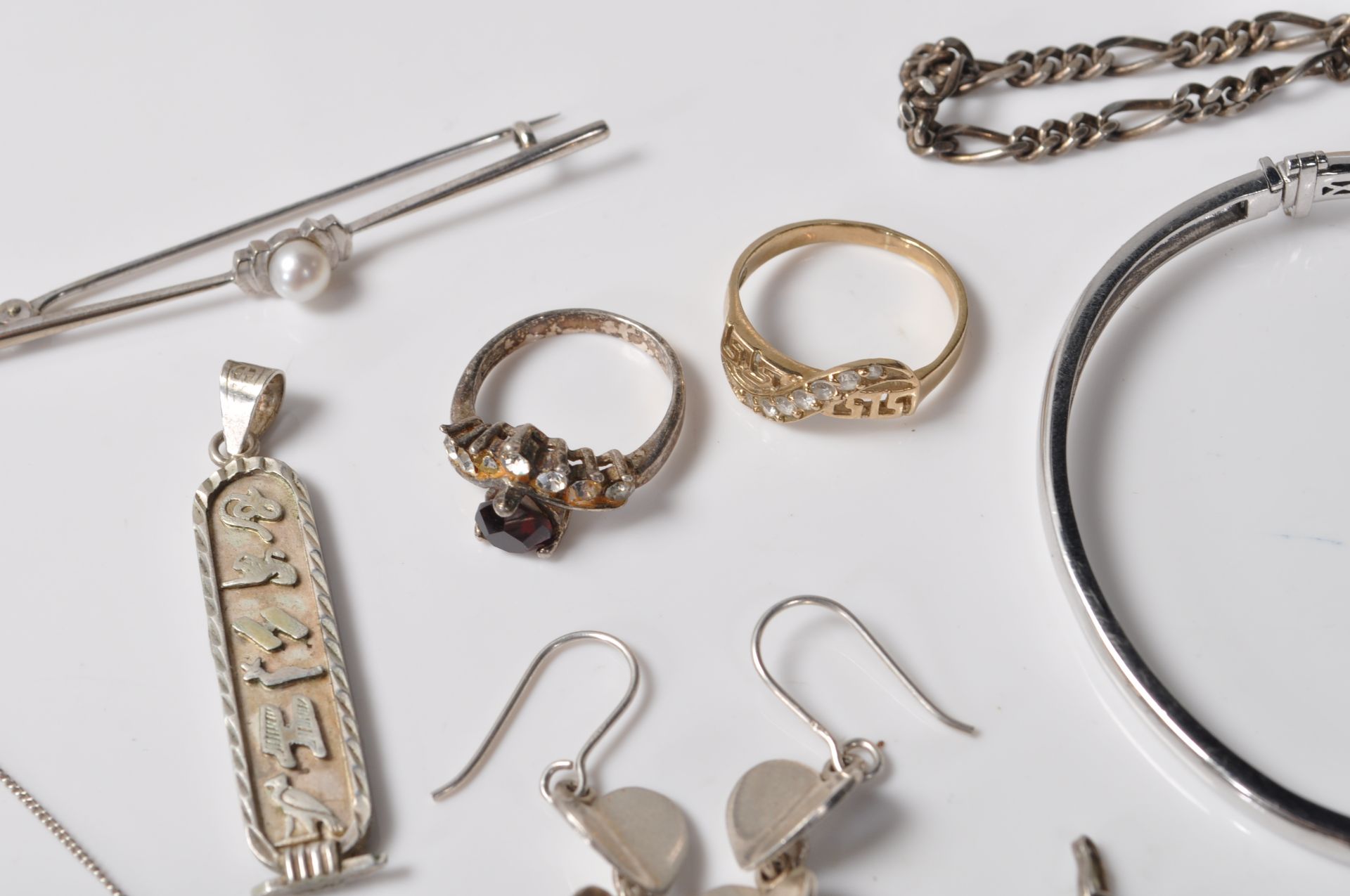 COLLECTION OF SILVER STAMPED 925 JEWELLERY. - Image 4 of 11