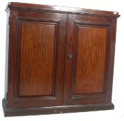 EARLY 20TH CENTURY OAK CHURCH LIBRARY CUPBOARD CABINET