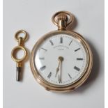 THOMAS RUSSELL AND SON GOLD PLATED POCKET WATCH