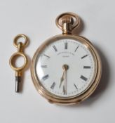 THOMAS RUSSELL AND SON GOLD PLATED POCKET WATCH