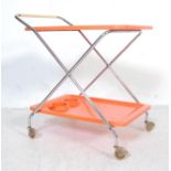 1970’S RETRO VINTAGE ORANGE DRINKS TROLLEY