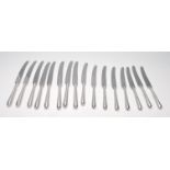 COLLECTION OF SIXTEEN MAPPIN & WEBB TRUSTWORTHY STAINLESS STEEL KNIVES