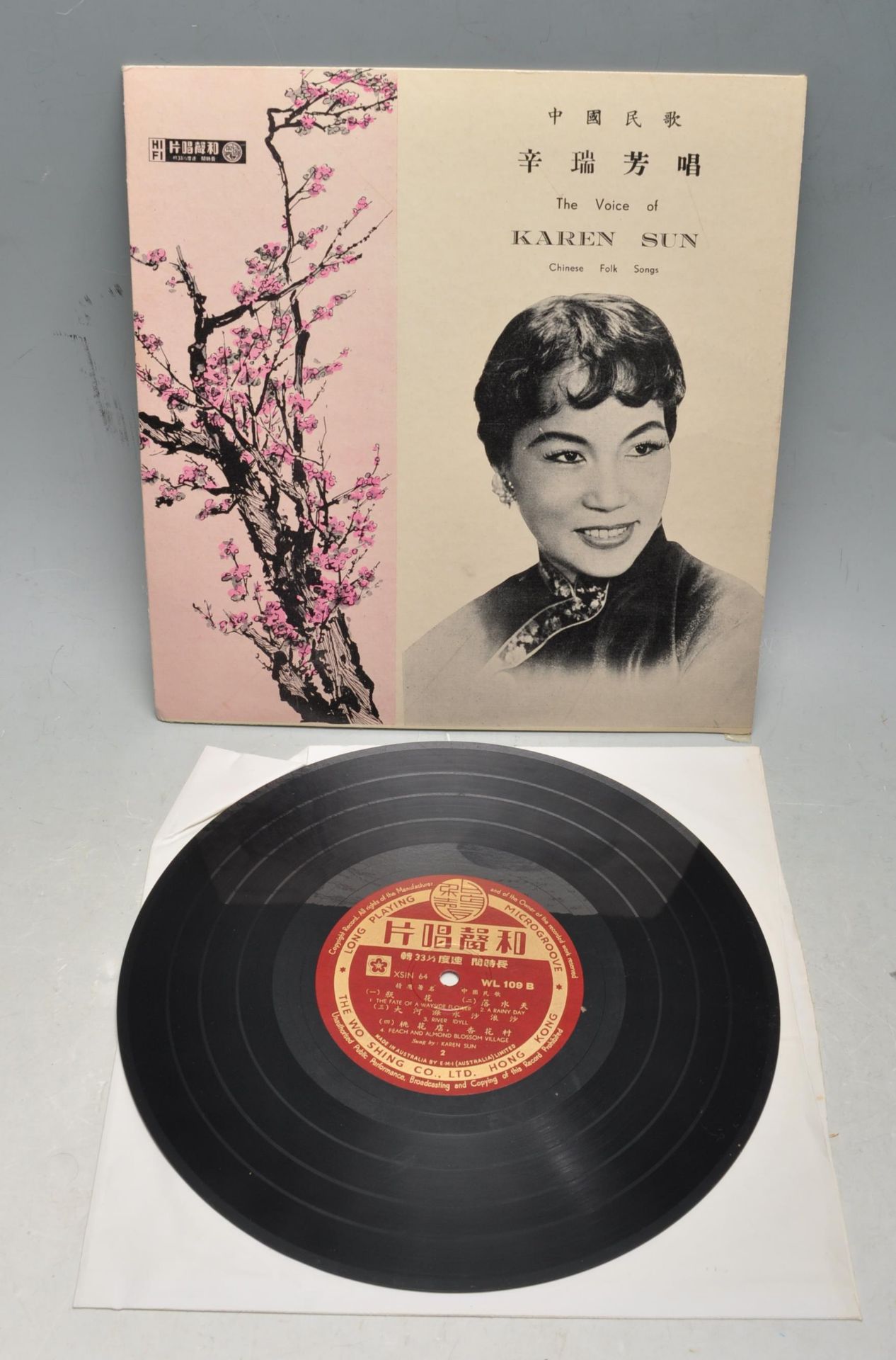 VINTAGE VINYL LP RECORD KAREN SUN - THE VOICE OF