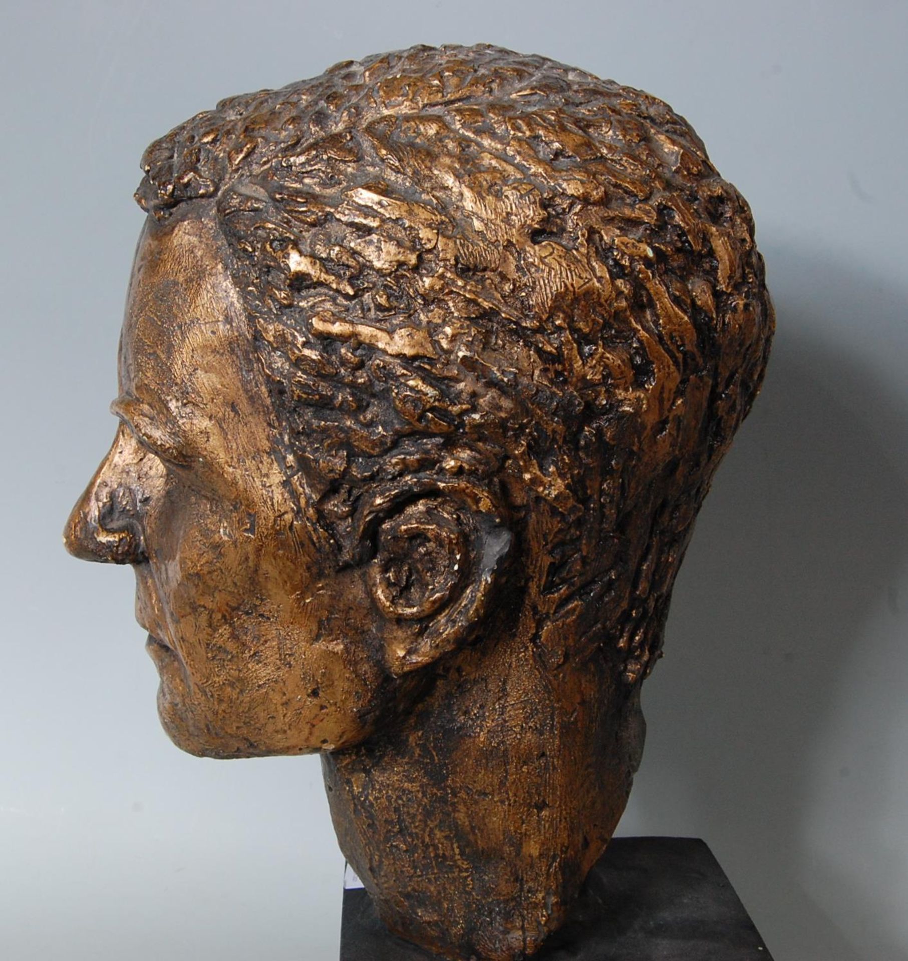 RETRO VINTAGE LATE 20TH CENTURY BUST OF A MANS HEAD - Image 5 of 5