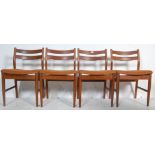 FOUR 20TH CENTURY TEAK WOOD DINING CHAIRS