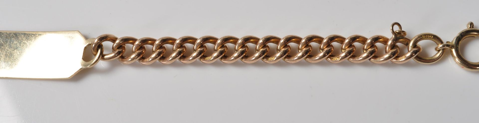 9CT GOLD IDENTIFICATION BRACELET - Image 12 of 12