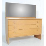 RETRO OAK VENEER DRESSING TABLE CHEST OF DRAWERS