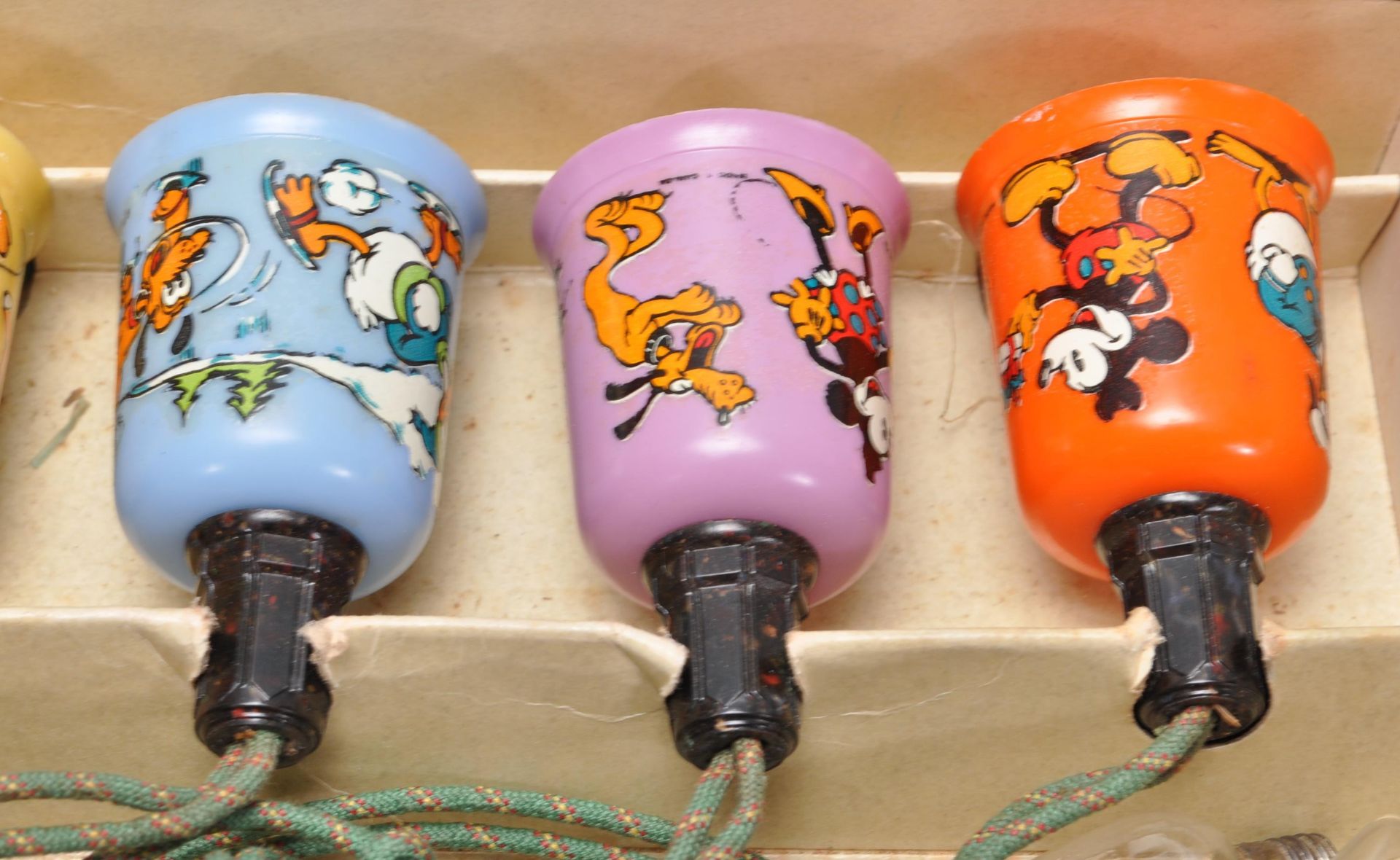 VINTAGE 1960'S MAZDA MICKEY MOUSE CHRISTMAS LIGHTS - Image 5 of 6