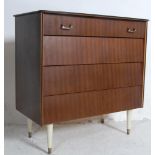 1960’S TEAK WOOD VENEER CHEST OF DRAWERS BY AVALON